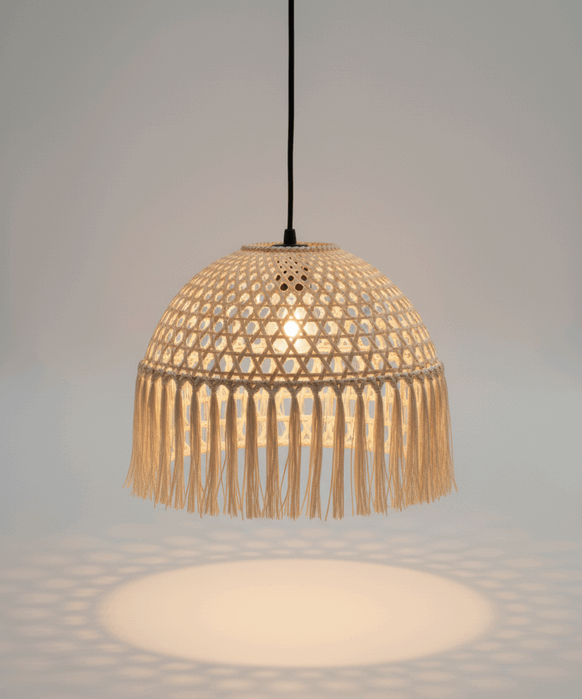 Lámpara Colgante con Flecos 'Bali'