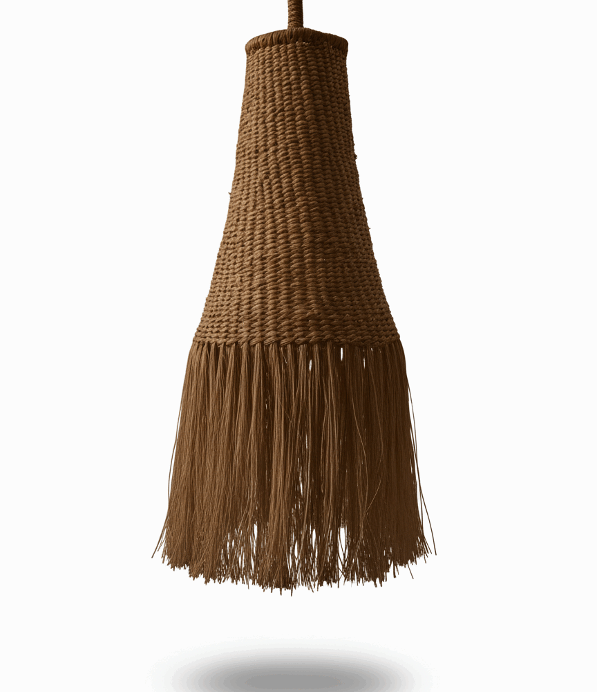 Lámpara “Cascada de Yute”